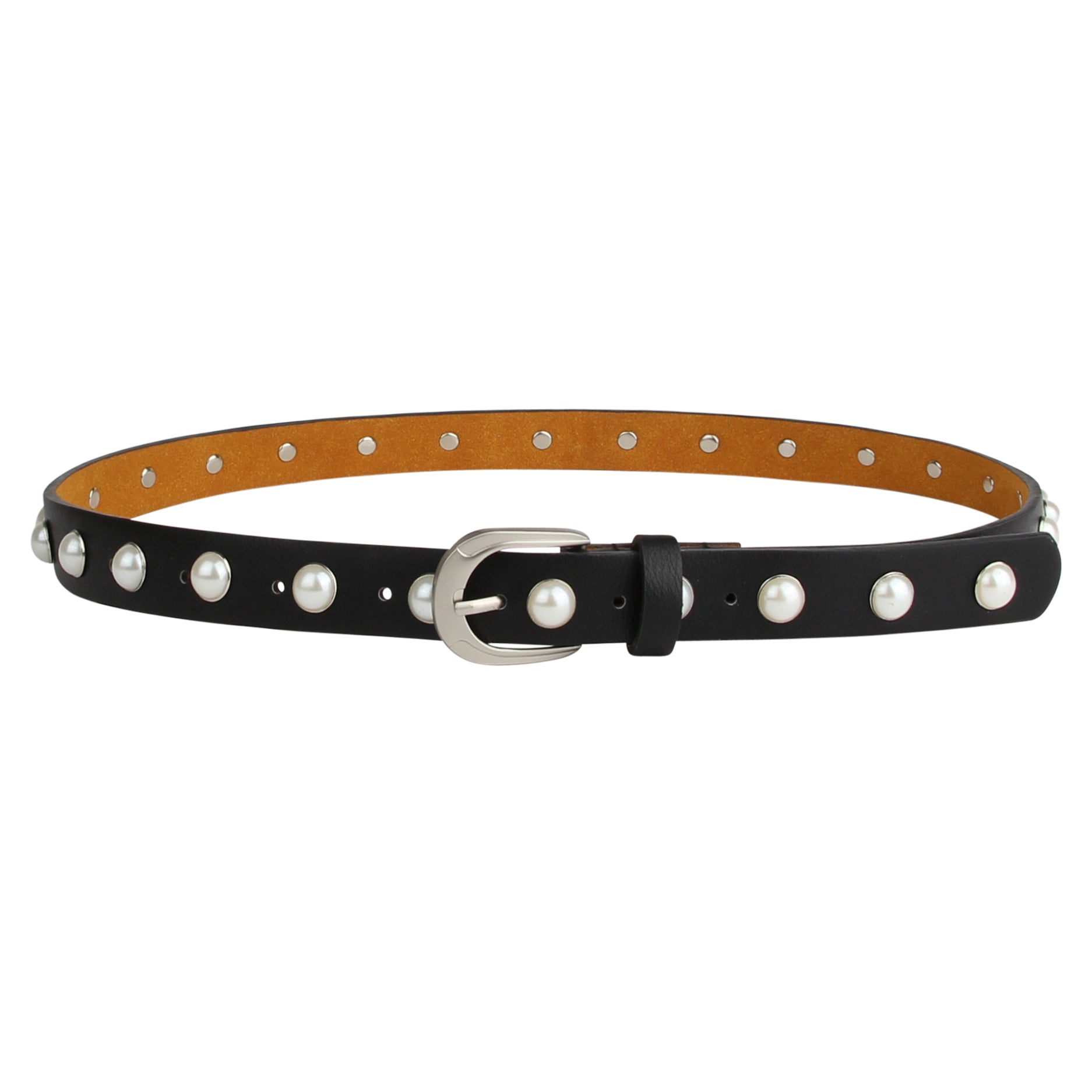 Braided signature Leather Belt – Pearl 7