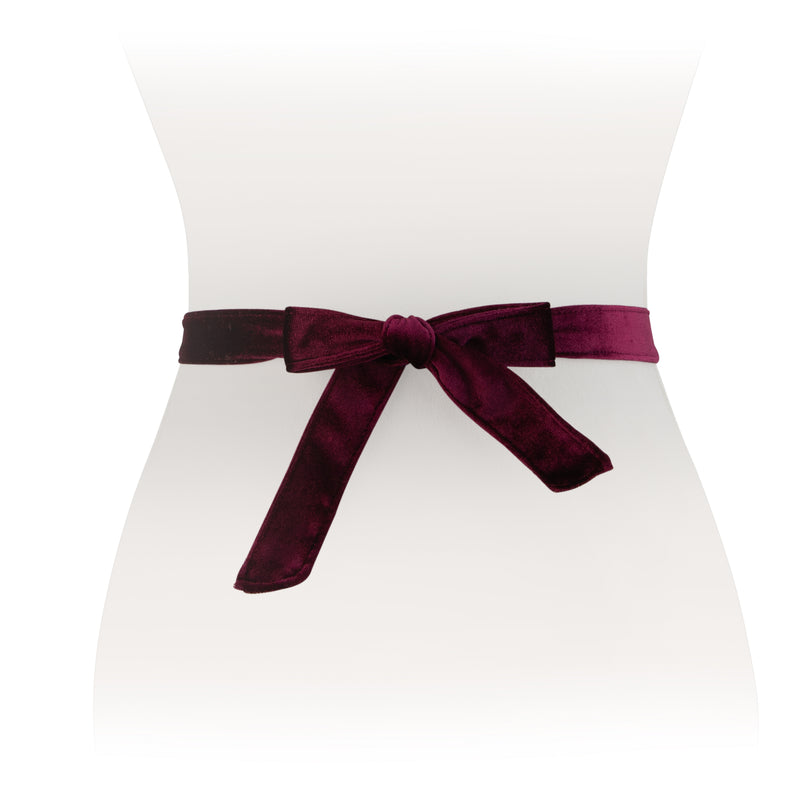 Velvet Skinny Wrap Belt - Two 12 Fashion
