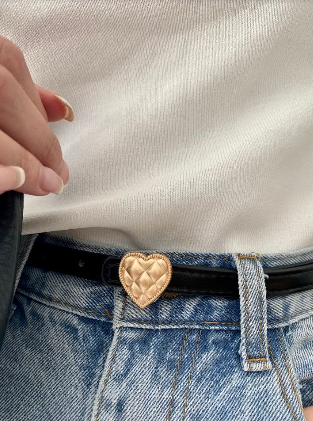 Women's Designer Vintage Heart-Shaped Belt