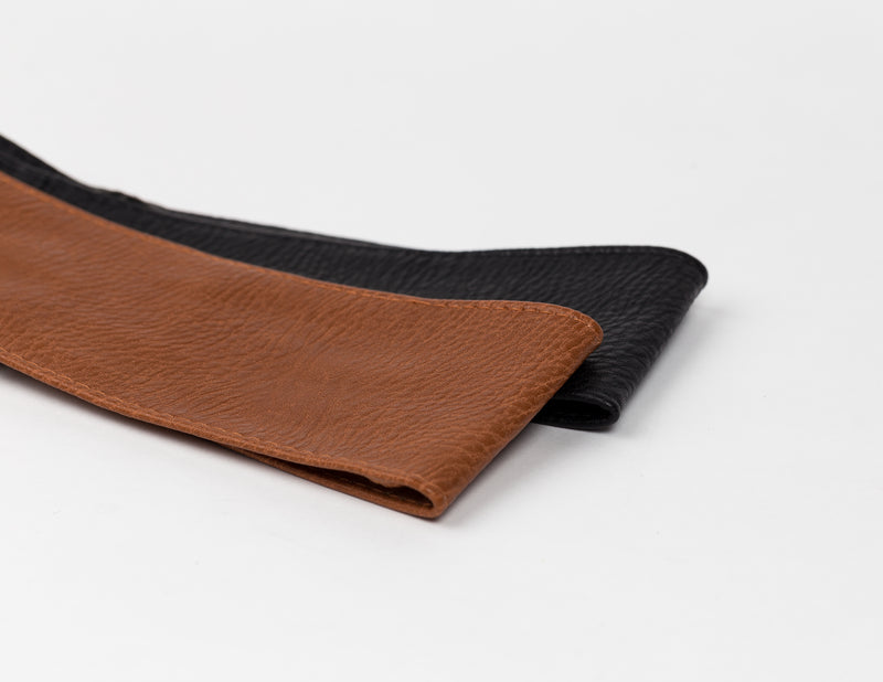 Women's Designer Vegan Leather Classic Wrap Waist Belt