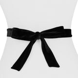 Women's Designer Velvet Skinny Wrap Belt - Two 12 Fashion