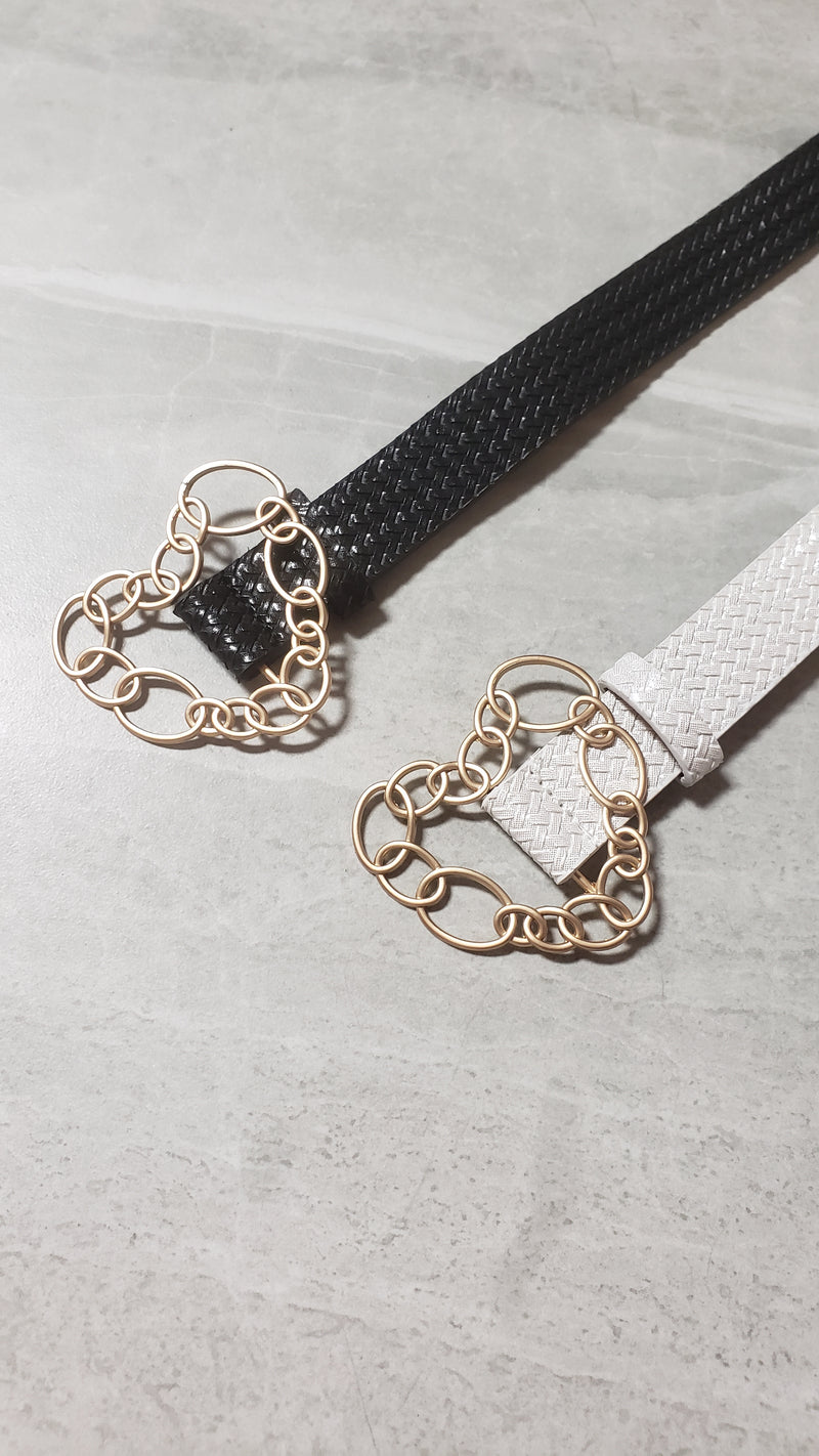Chain Link Heart Waist Belt - Two 12 Fashion