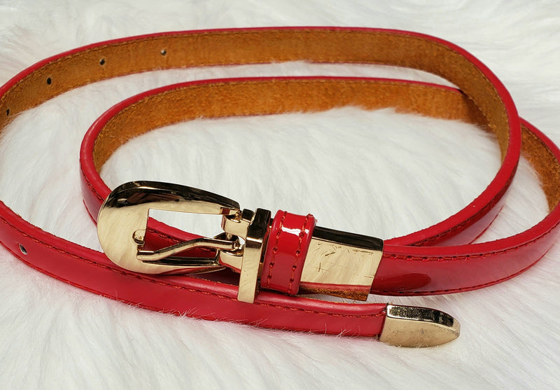 Women's Designer Patent Belt - Two 12 Fashion