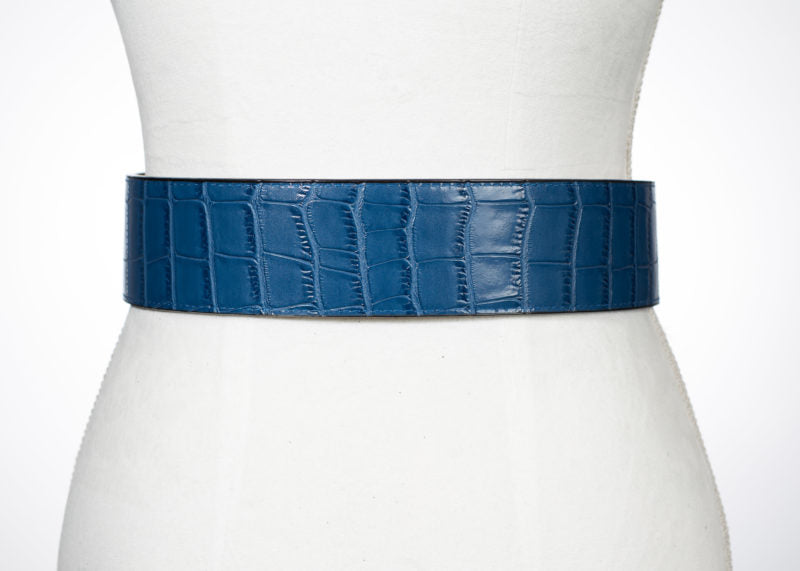 Genuine Alligator Leather Wrap Waist Belt - Two 12 Fashion