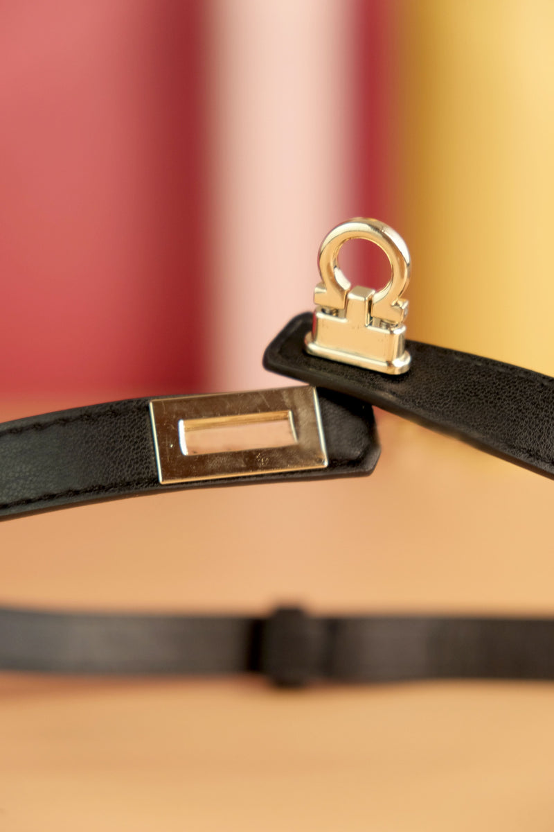 Gold Infinity Clasp Skinny Belt - Two 12 Fashion