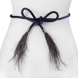Ostrich Feather Belt - Two 12 Fashion
