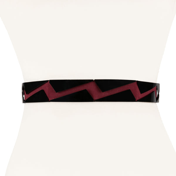Black and White Stretch Belt - Two 12 Fashion