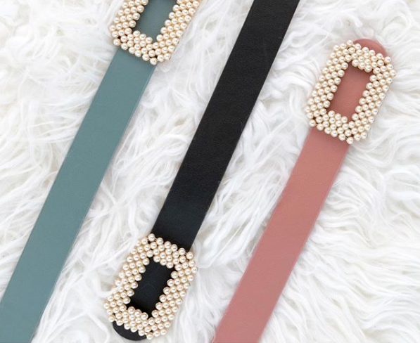 Pearl Buckle Belt - Two 12 Fashion