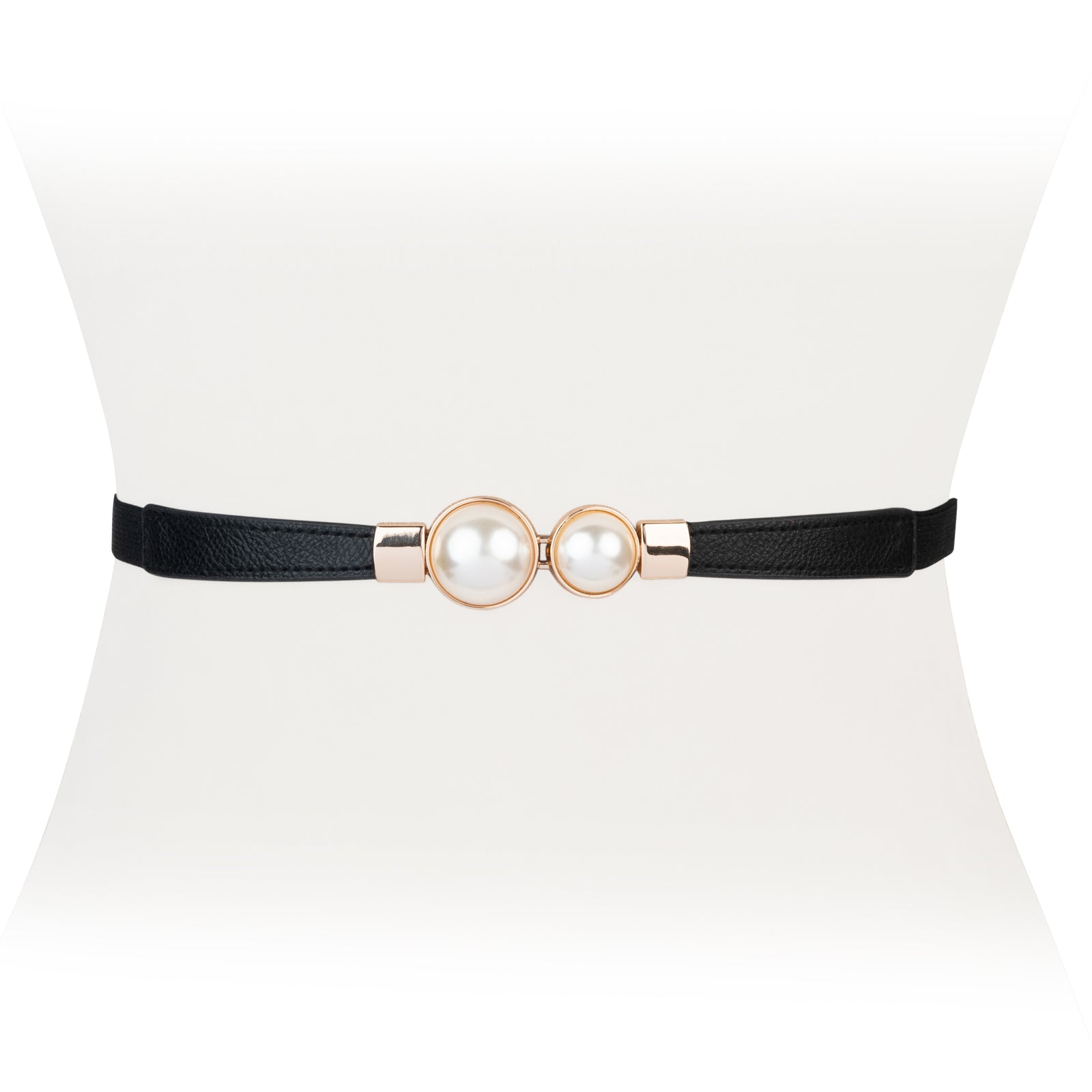 Pearl stretchy belt A630 Pearl Round Raffia Stretch Belt - Natural | Boston Proper main image 3