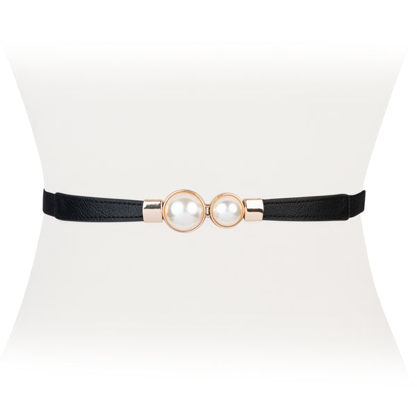 Pearl Clasp Stretch Belt - Two 12 Fashion