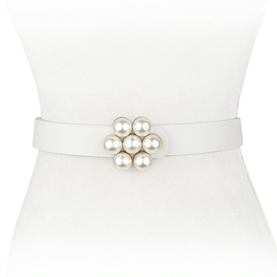 Pearl Cluster Waist Belt - Two 12 Fashion