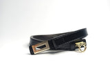 Gold Infinity Clasp Skinny Belt - Two 12 Fashion