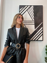 Women's Designer Interwoven Leather Belt