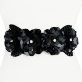 Floral Sequin Waist Belt - Two 12 Fashion