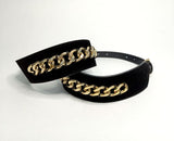 Wide Velvet Chain Belt - Two 12 Fashion