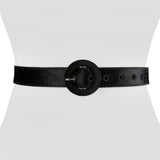 Velvet Round Buckle Belt - Two 12 Fashion