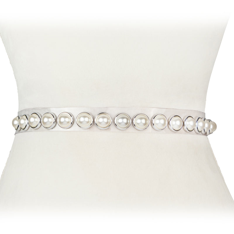 Transparent Pearl Waist Belt For Women - Two 12 Fashion