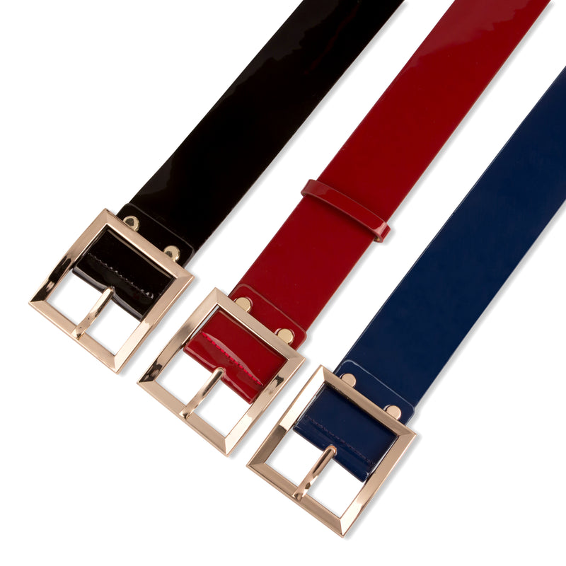 Square Buckle Belt - Two 12 Fashion