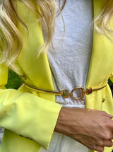 Gold Clasp Stretch Belt - Two 12 Fashion