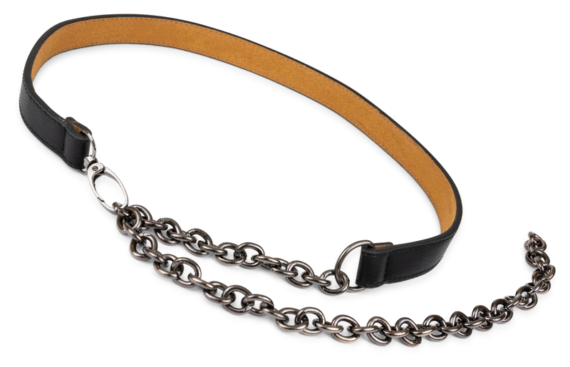 Women's Designer Leather Chain Belt - Two 12 Fashion