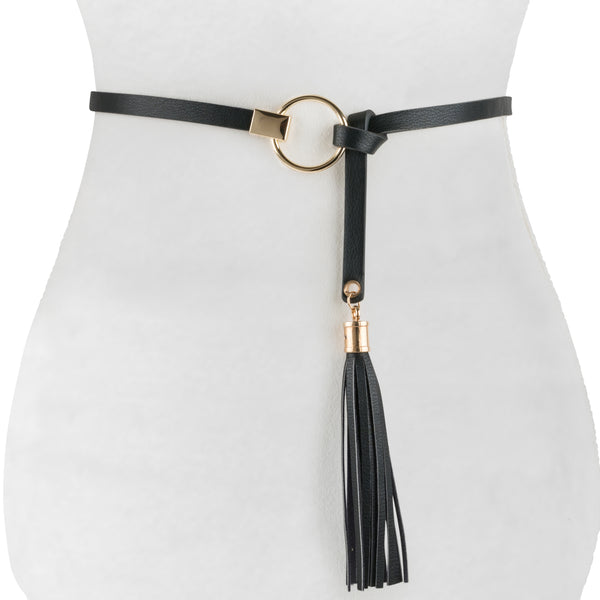 Leather Knot Tassel Belt - Two 12 Fashion