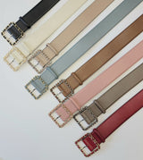 Square Chain Buckle Belt - Two 12 Fashion