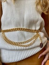 Multilayer Gold Chain Belt - Two 12 Fashion