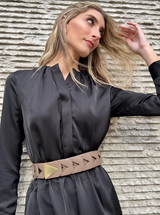 Women's Designer Boho Braided Leather Belt - Two 12 Fashion