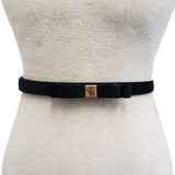Women's Designer Velour Bow Belt